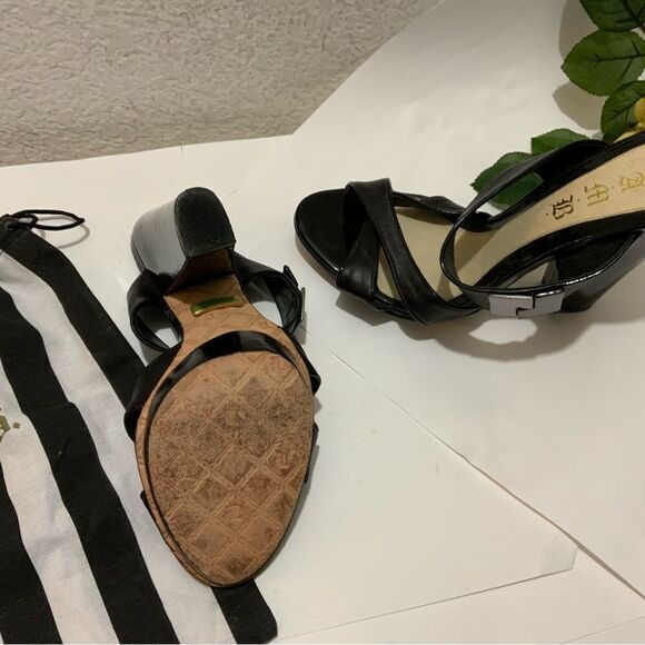 Gwen Stefani L.A.M.B. Black Patent 5” Heels size 10 - Picture 4 of 12